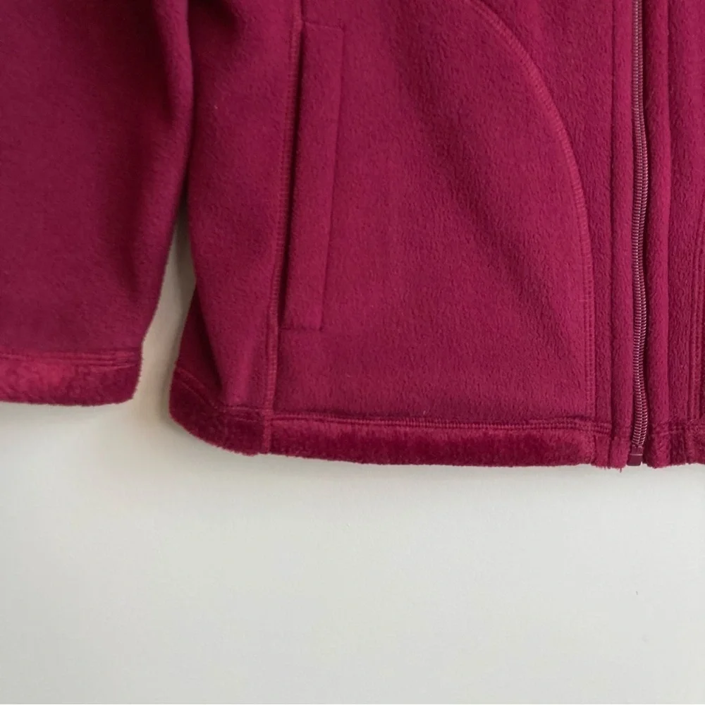Style & Co. Magenta Reversible Fleece and Plush Full Zip Sweatshirt M - Picture 6 of 9